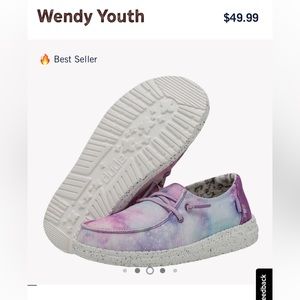 HEY Dude Wendy Youth 2-L3 Unicorn Dreamer Smoke Free Home